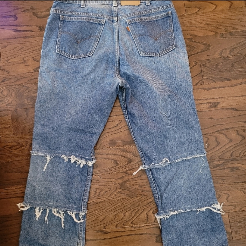 Levi's Blue Straight Leg Women's Jeans - Picture 4 of 7